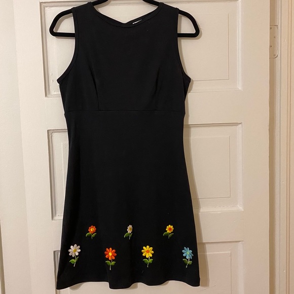 Vintage Dresses & Skirts - 💔SOLD 💔 Vintage 90s Rampage black daisy dress